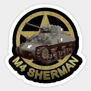 M4 Sherman WW2 American Medium Tank Sticker